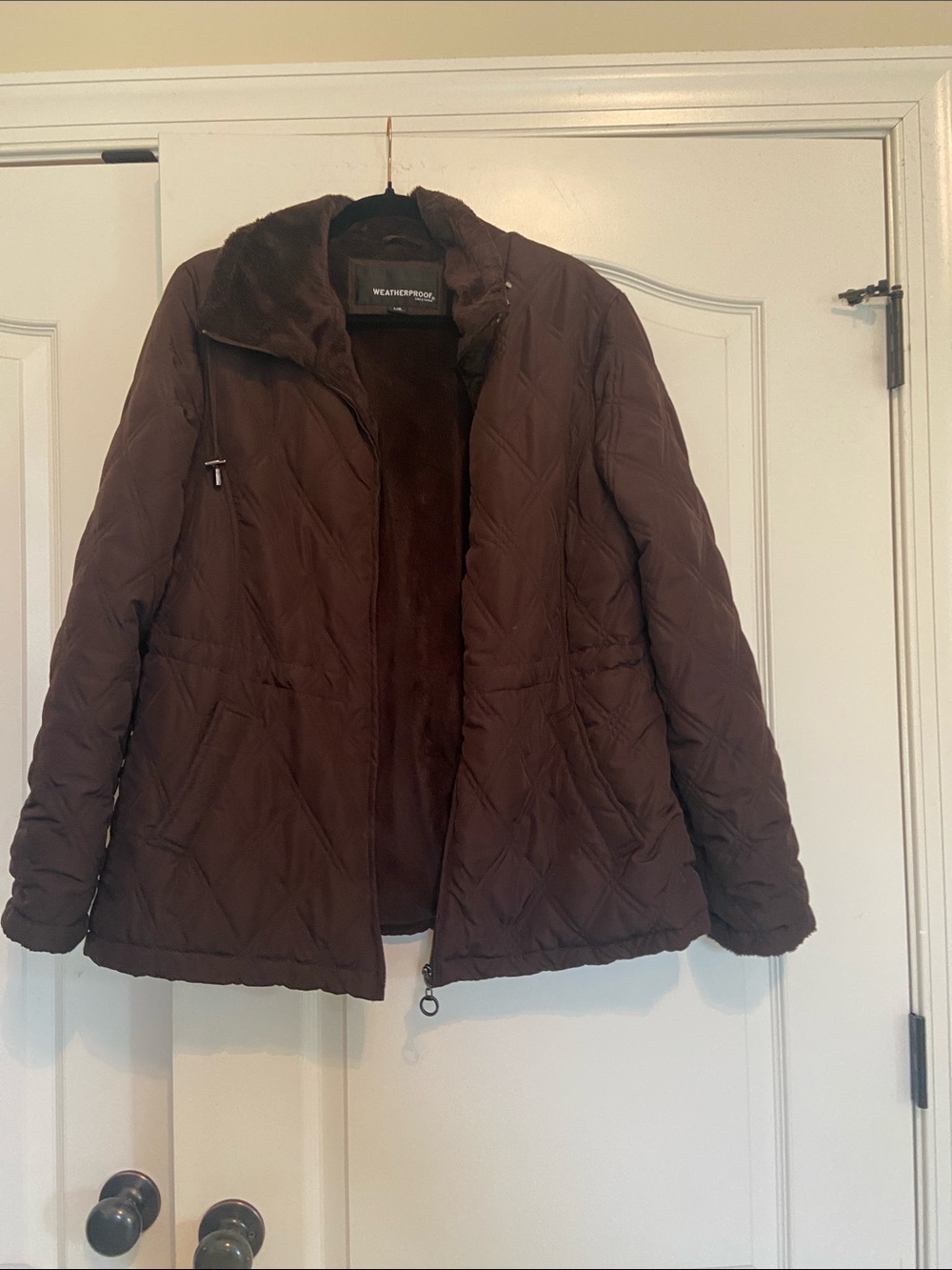 Weatherproof Men's Brown Quilted Puffer Jacket